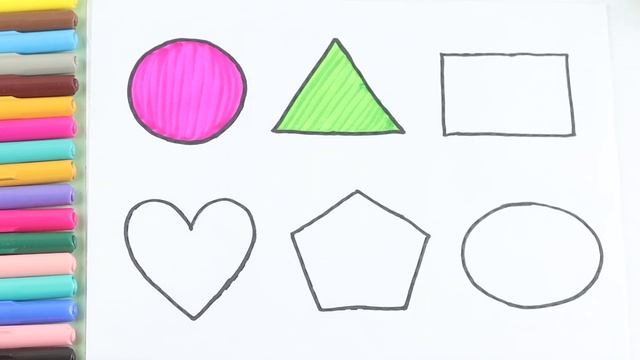 Learn Shapes, Colors, shapes for children, drawing for kids, drawing, shapes name, drawings shapes смотреть онлайн