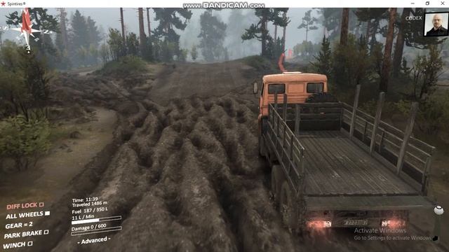 spintires aftermath dlc PLAZA gameplay with kamaz truck смотреть онлайн