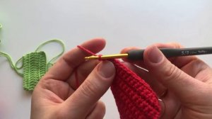 Ровный край при вязании крючком (столбик без накида и столбик с накидом)