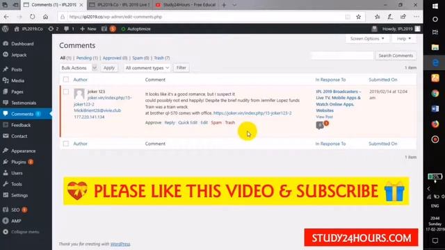 How To Deal With Spam Comments On Wordpress Blogs / Websites (Hindi) | Wordpress Tutorials смотреть онлайн