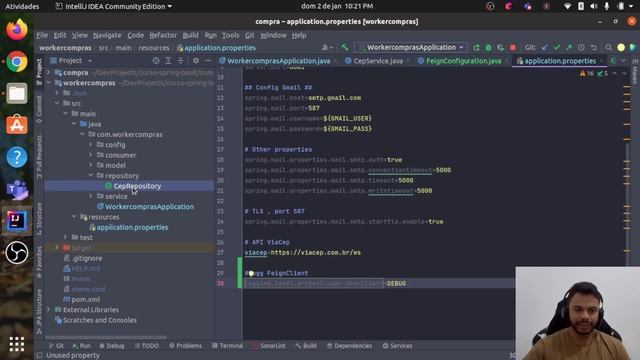 ? Loggs do FeignClient - Formação Spring Boot API Pipeline Gitaction AWS e Checkout смотреть онлайн