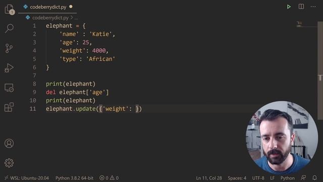 Python dictionary – Python tutorial magyar felirattal – CodeBerry Programozóiskola смотреть онлайн