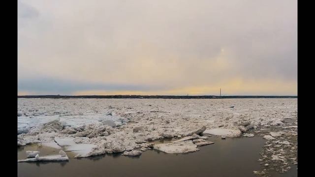 Ледоход в Томске 15.04.2018 смотреть онлайн