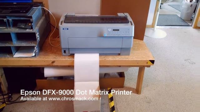 Epson DFX 9000 Dot Matrix Printer Printing With Good Print Head смотреть онлайн