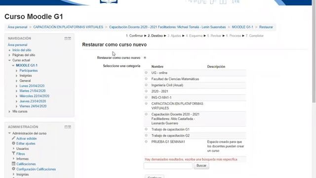 Copia de seguridad y restauración de cursos en Moodle смотреть онлайн