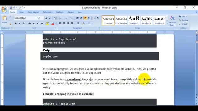 how to declare python variable? смотреть онлайн