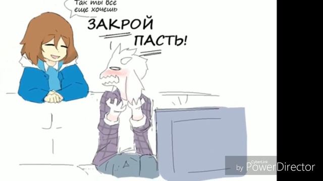 Санс поломал весь дом.... Паппи зол на Фелл Санса😈 смотреть онлайн