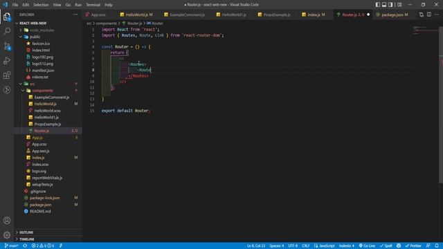 React Router | Setup React Router V6 | React Js Tutorial in Hindi #6 смотреть онлайн