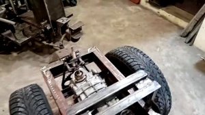 Самодельный мотоблок на мосту из классики