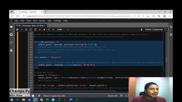 Cap#8 Descarga histórico de precios de Binance usando Python смотреть онлайн