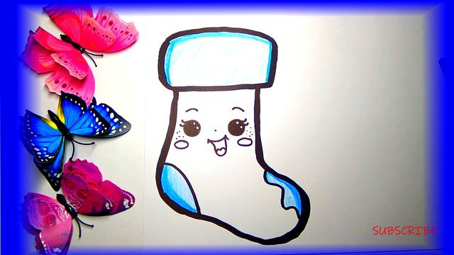 How to Draw a Christmas Stocking Easy смотреть онлайн