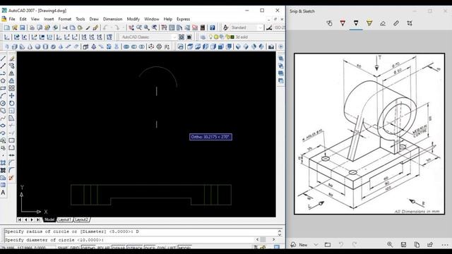 @autocad 2007 3D Modeling Tutorial #3 смотреть онлайн