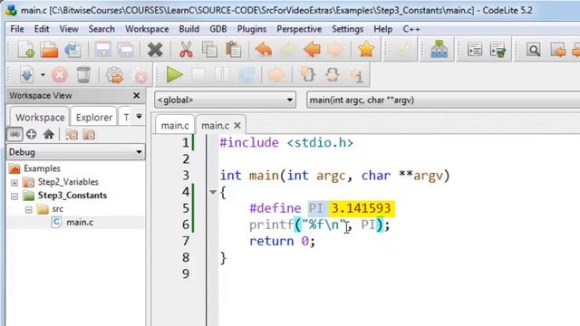 Learn To Program C - constants and #define смотреть онлайн