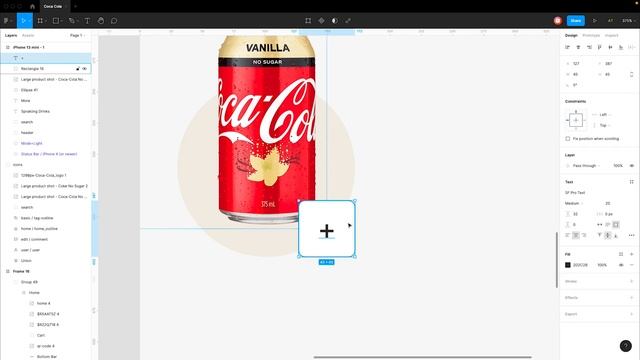 Designing An Coca Cola App UI Design In Figma - Speed Art Tutorial