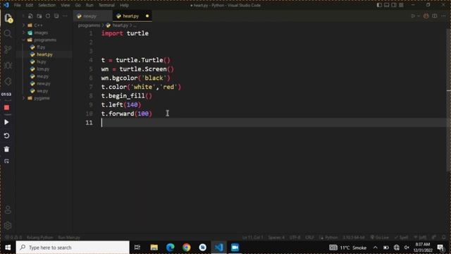 Draw Heart ❤️ in Python turtle ?||@SimplilearnOfficial @simplecoderbk6048 |#python #viral смотреть онлайн