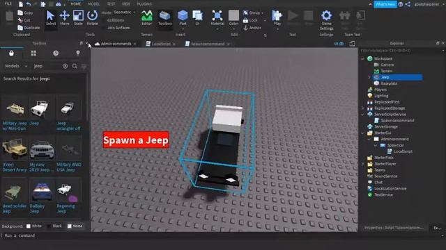 How to make Simple and Easy Admin Commands in Roblox Studio! смотреть онлайн