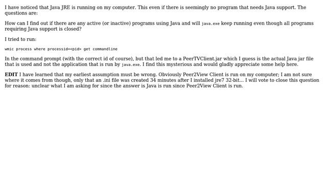 Unix & Linux: Why is Java JRE running on my computer? смотреть онлайн
