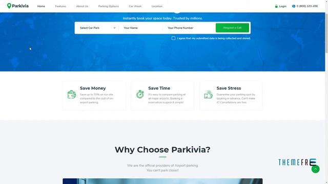 Parkivia Auto Parking and Car Maintenance WordPress Theme Timo смотреть онлайн