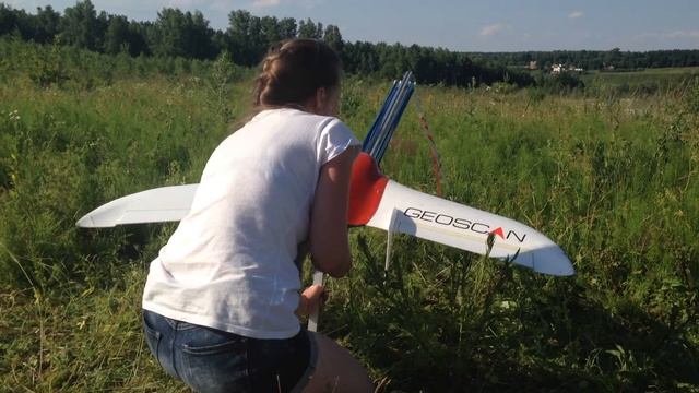 запуск БПЛА GeoScan 101 на Заокском геополигоне смотреть онлайн