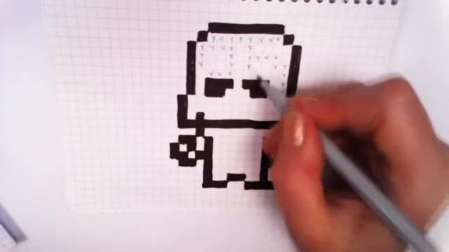 Handmade Pixel Art - How To Draw а Darth Vader