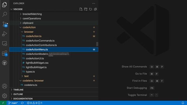 VS Code tips — Reveal a file in the explorer from the source control view смотреть онлайн