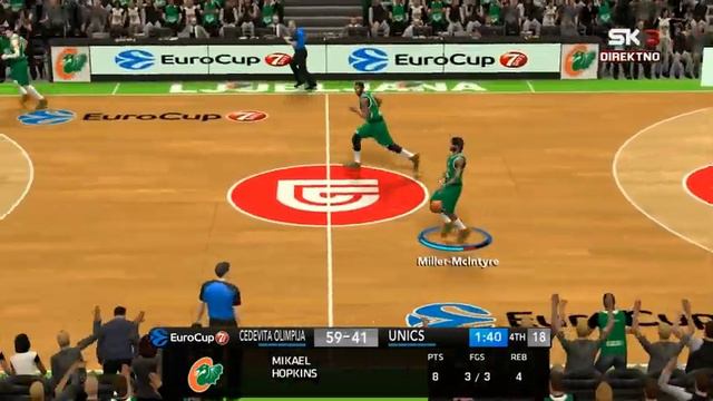 [NBA 2K14] EL 2K20 Gameplay: Cedevita Olimpija - UNICS Kazan смотреть онлайн