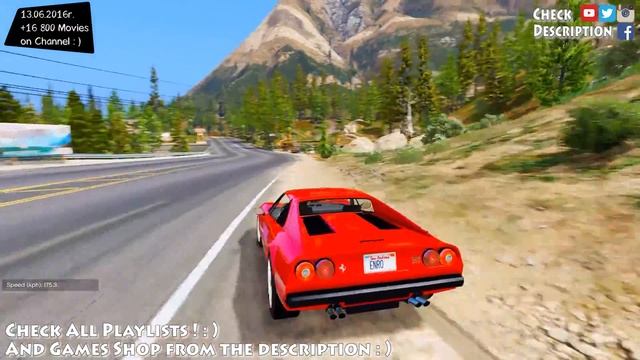 Ferrari 308 Quattrovalvole - GTA V MOD | 2.7K / 1440p ! _REVIEW смотреть онлайн