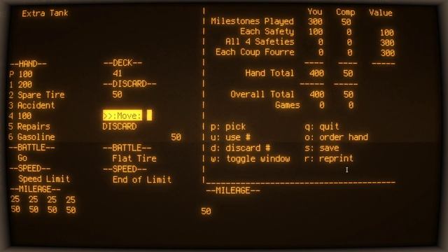 Mille Bornes terminal game смотреть онлайн