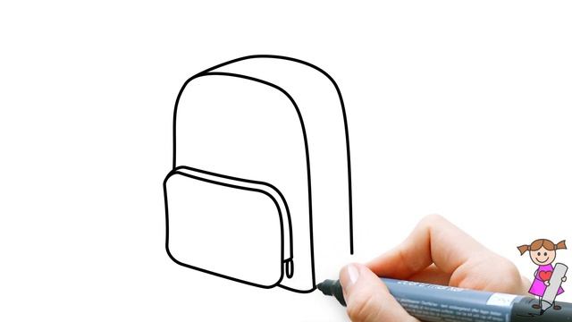 Draw a backpack for kids смотреть онлайн