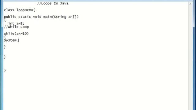 While Loop in java programming смотреть онлайн