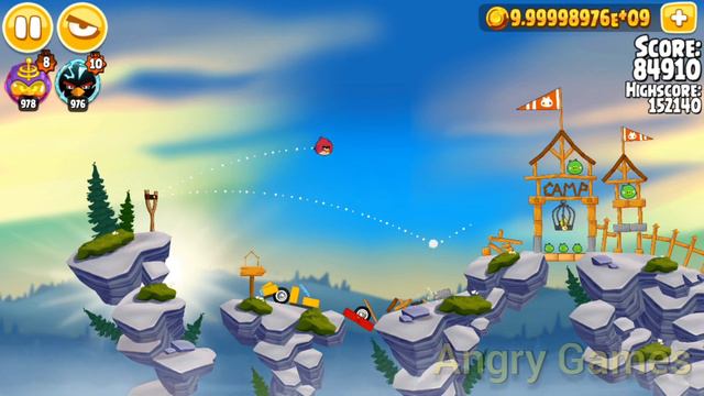 Angry Birds Seasons Summer Camp 3 Stars 1 Level смотреть онлайн