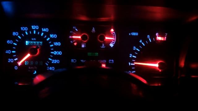 Приборная панель Ford Sierra MK2 LED RGB смотреть онлайн