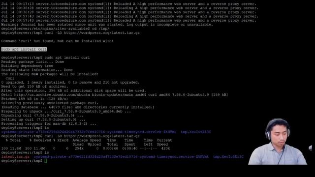 Ubuntu server 18.04 - Instalasi final wordpress dan konfigurasi MySql database смотреть онлайн