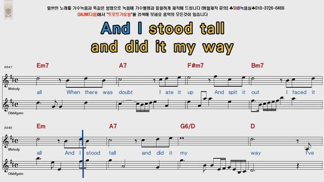 My way Frank sinatra POP Song Score Karaoke смотреть онлайн