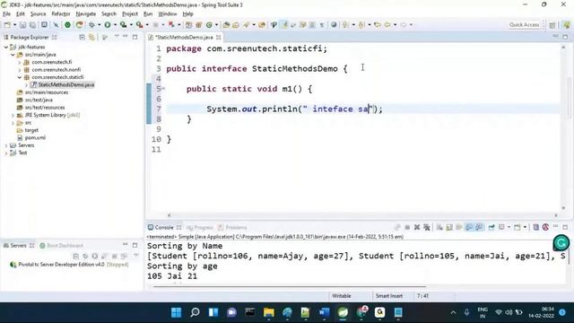JDK8 Features (Functional Interface Static Methods) Session-6 | By Mr. Sreenivas смотреть онлайн