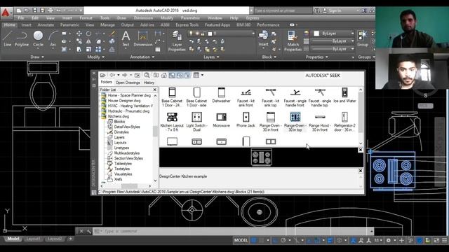 DESIGN CENTER IN AUTO-CAD II FURNITURE LAYOUT II LIVE CLASS смотреть онлайн