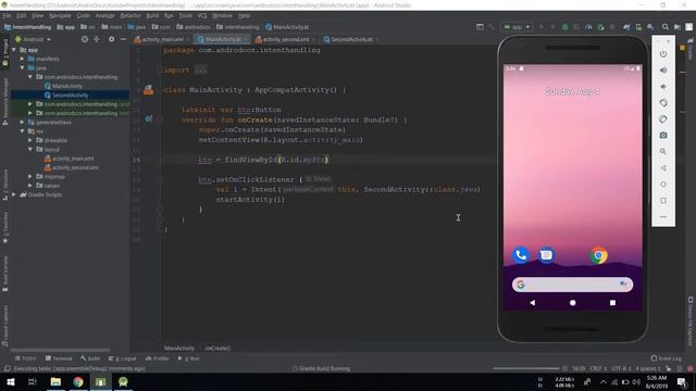 Starting and Passing Data between Activities with Kotlin смотреть онлайн