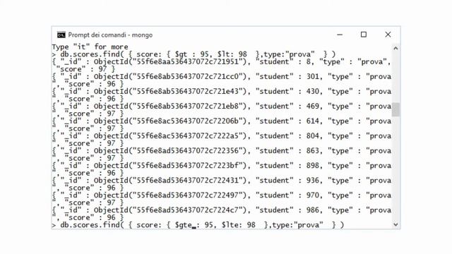 Operatori $GT e $LT: Maggiore di e Minore di - Corso base di MongoDB смотреть онлайн