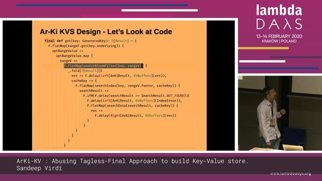 Sandeep Virdi - ArKi-KV : Abusing Tagless-Final Approach to build Key-Value store - Lambda Days 202 смотреть онлайн