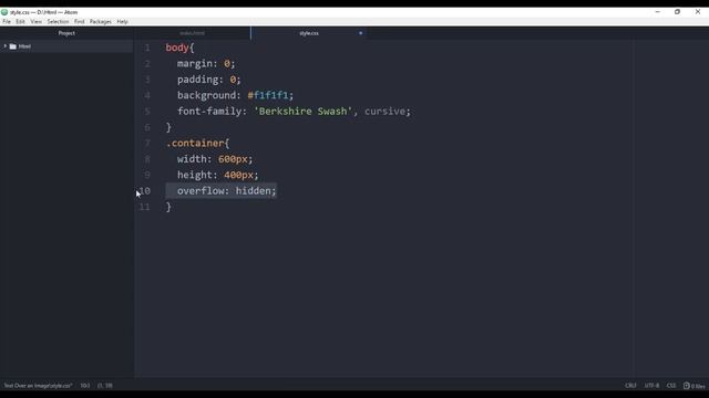 How to add a text over an image - html and css смотреть онлайн