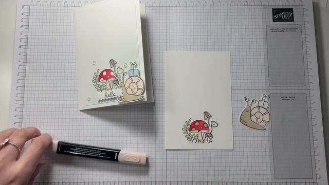 Stampin' Up! Snailed it Hello Blended Card смотреть онлайн