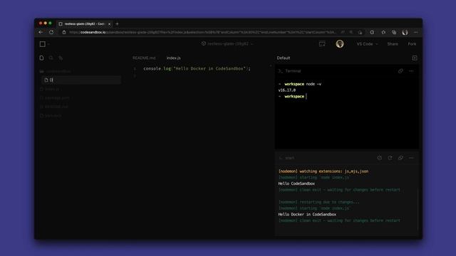 How to get started with Docker in CodeSandbox смотреть онлайн