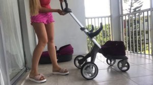 КАК СЛОЖИТЬ КОЛЯСКУ ШАССИ STOKKE XPLORY. How to fold a stroller Stokke Xplory