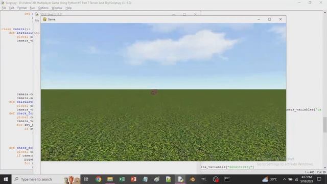 3D Multiplayer Game Using Python Part-7: Terrain & Sky ! смотреть онлайн