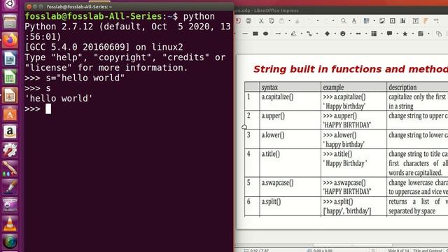 String Built in Methods and Modules in Python Programming[Strings Part-II] with an Example and Demo смотреть онлайн