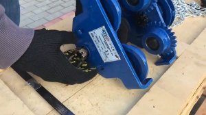 Тележка передвижения тали с приводной цепью (Каретка. Кошка)