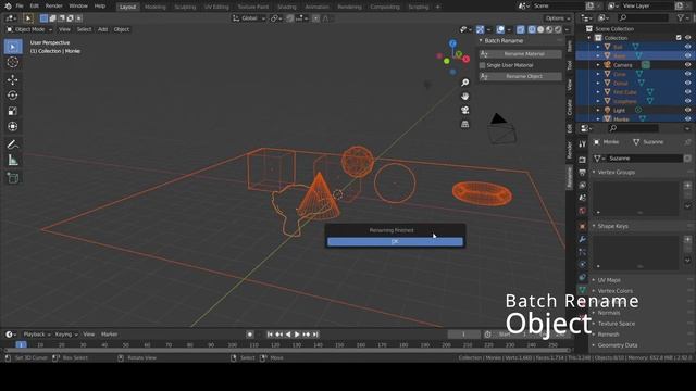 2.2 Blender Addons - Batch Rename User Guide смотреть онлайн