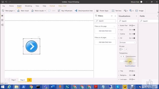 Add Custom Icons to Power BI Buttons and Change Icon On Hover and On Press | Power BI Design Tip смотреть онлайн