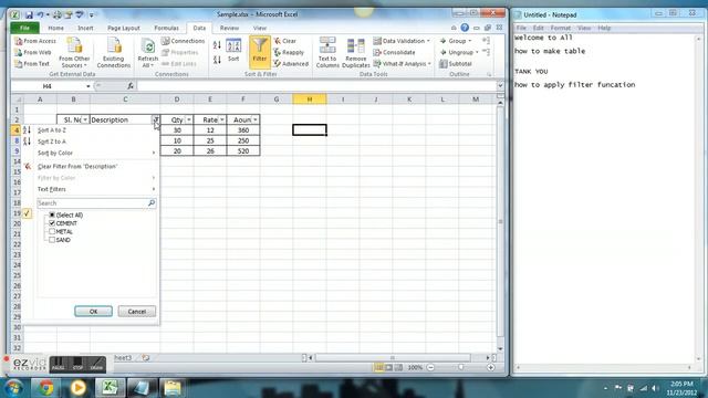 how to apply filter filter function in microsoft excel 2010 смотреть онлайн