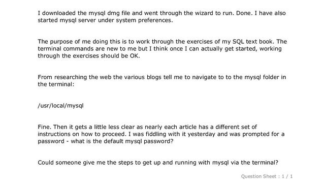 MySQL : Mac install and open mysql using terminal смотреть онлайн